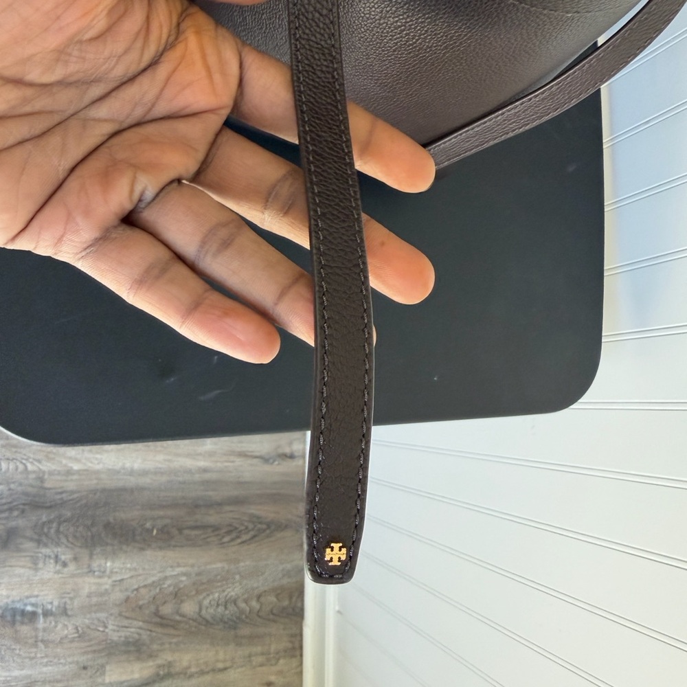 Tory Burch ROMY tote in Deep brown NWT - Picture 5 of 12